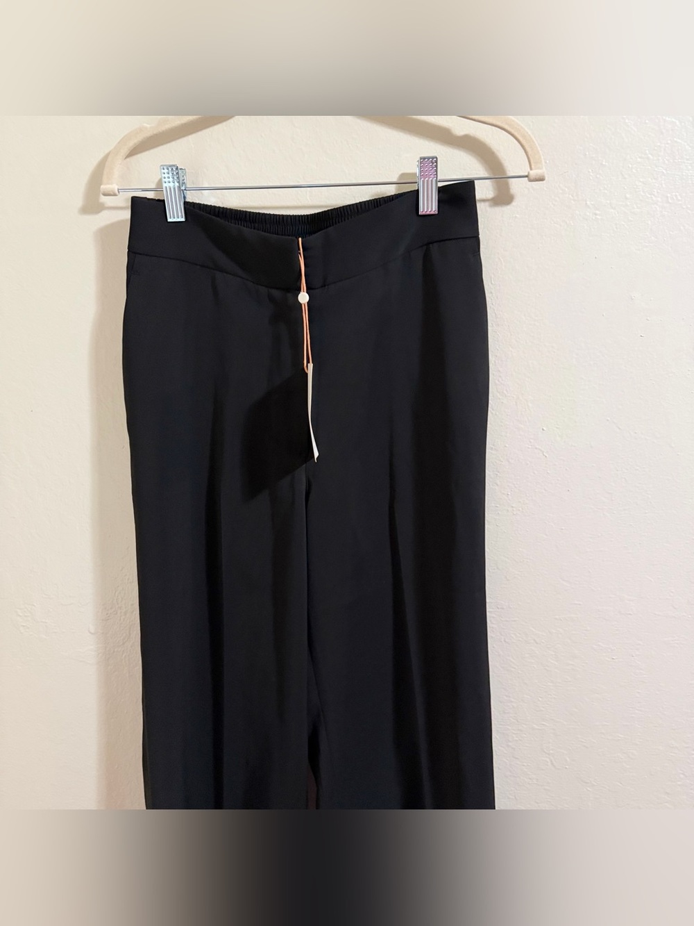 Quince Black Stretch Crepe Classic Trouser Pants Wide Leg Workwear NWT Size 2 - Picture 5 of 14
